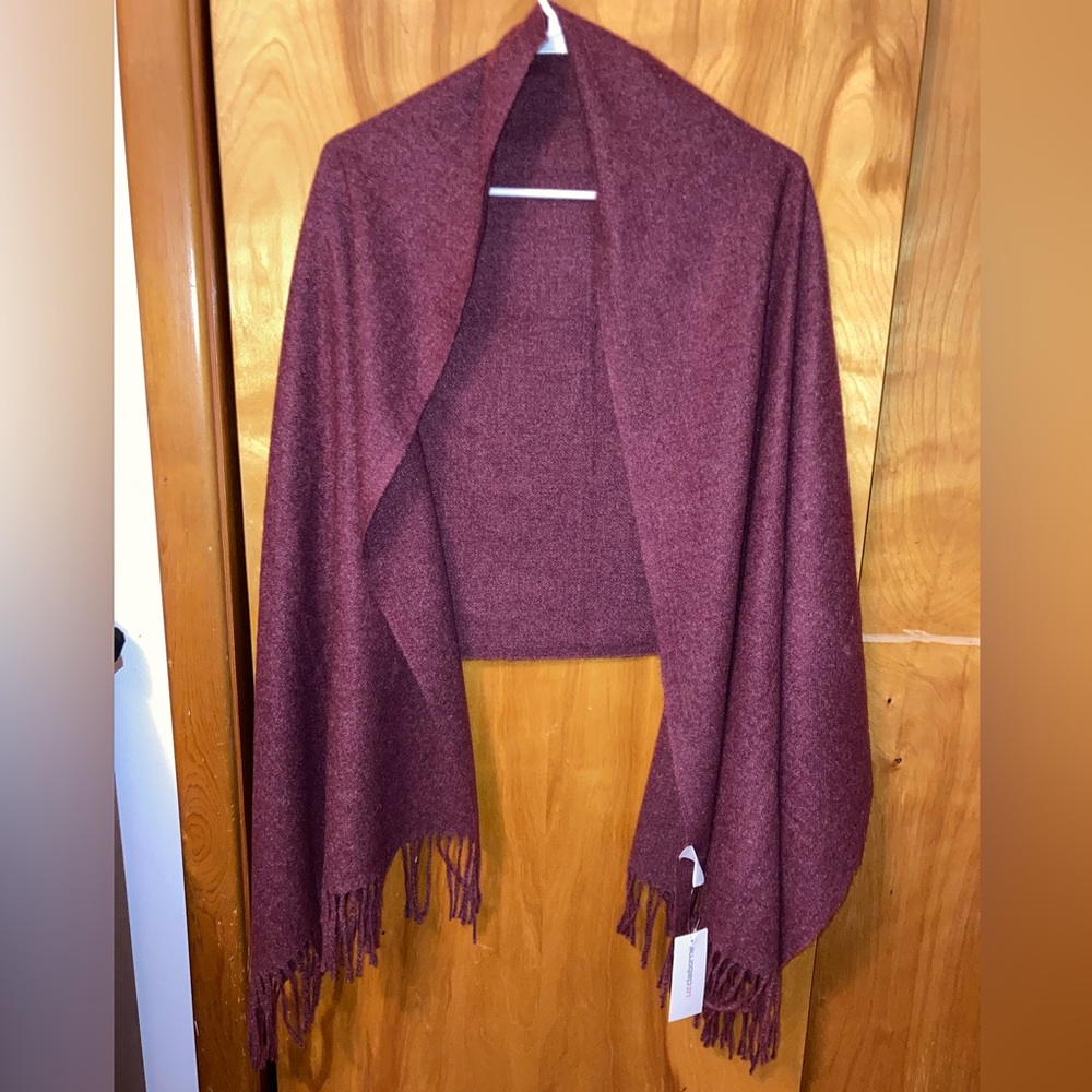 Liz Claiborne Burgundy Scarf